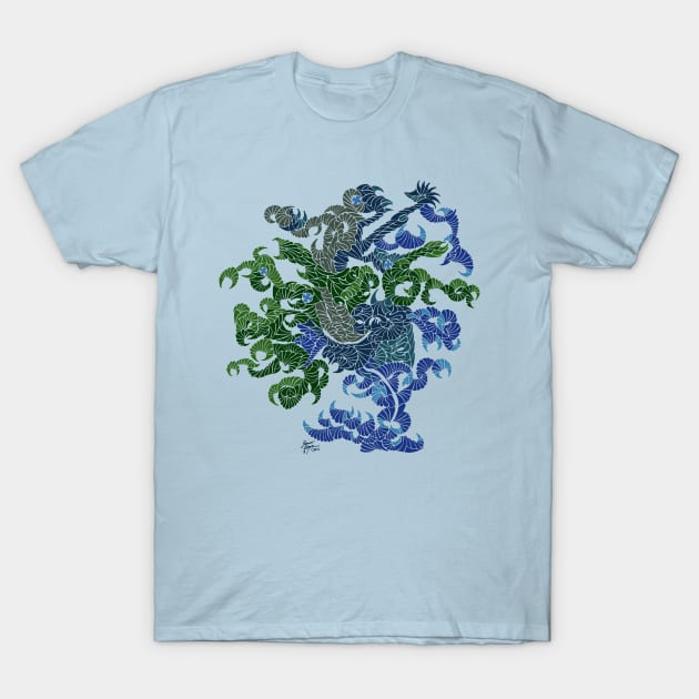 Neptune's Chariot - abstract art T-Shirt by fakelarry